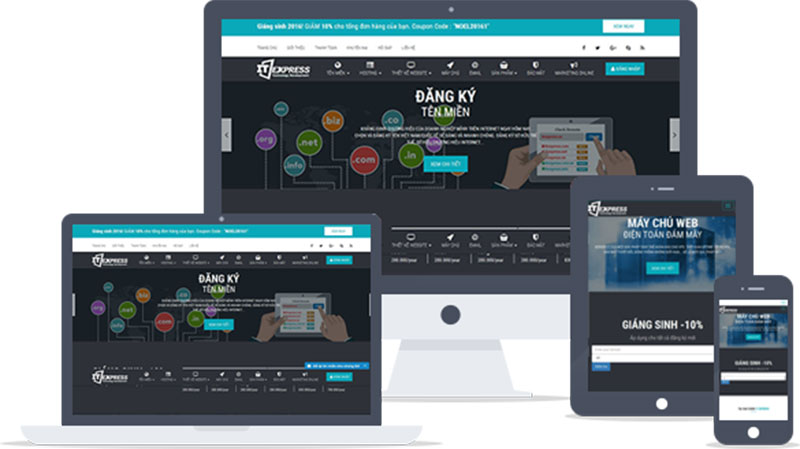 Thiết kế website Responsive - co giản theo màn hình