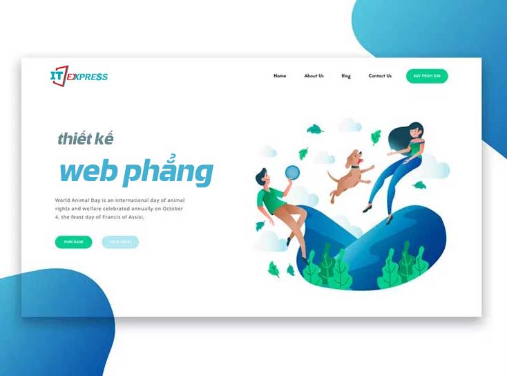 Thiết kế web phẳng (Flat Web Design)