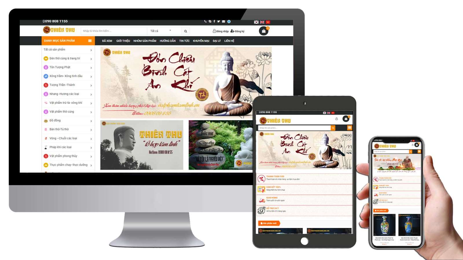 Website TMĐT hiển thị tốt trên mọi giao diện